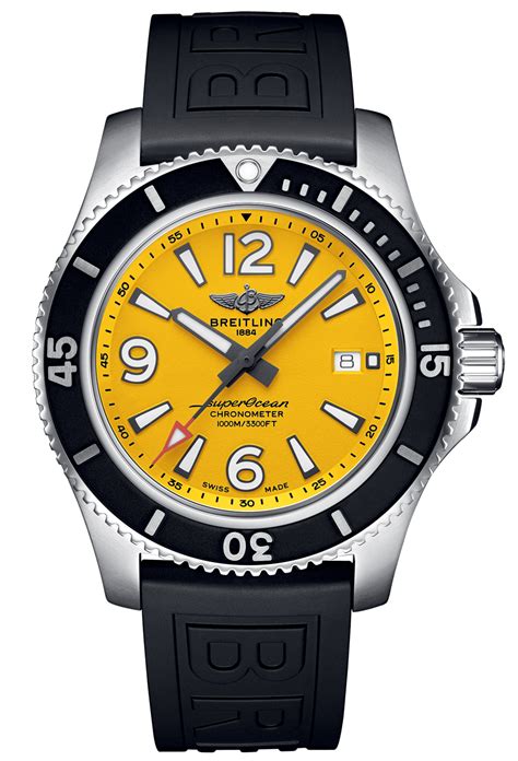 breitling superocean 44 yellow